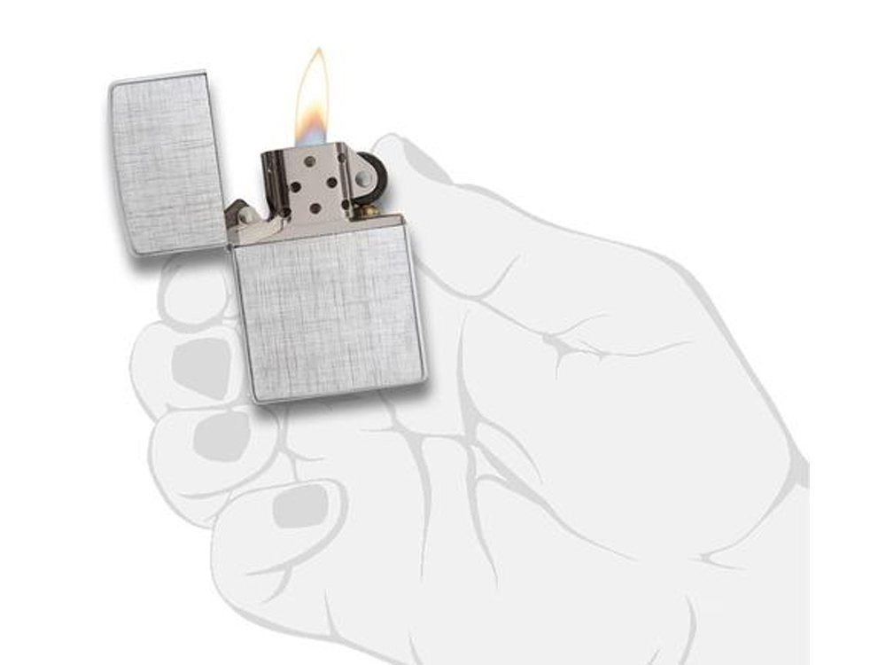 Зажигалка ZIPPO Classic с покрытием Brushed Chrome — изображение 4