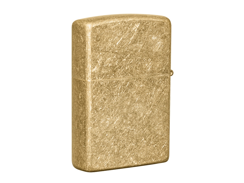 Зажигалка ZIPPO Classic с покрытием Tumbled Brass — изображение 2