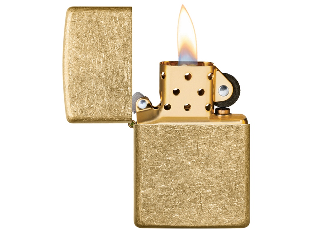 Зажигалка ZIPPO Classic с покрытием Tumbled Brass — изображение 8