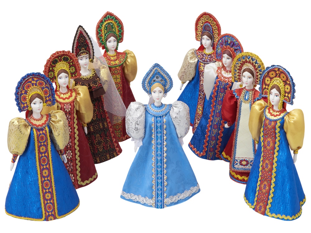 Подарочный набор: кукла фарфоровая, мёд с гецким орехом — изображение 6