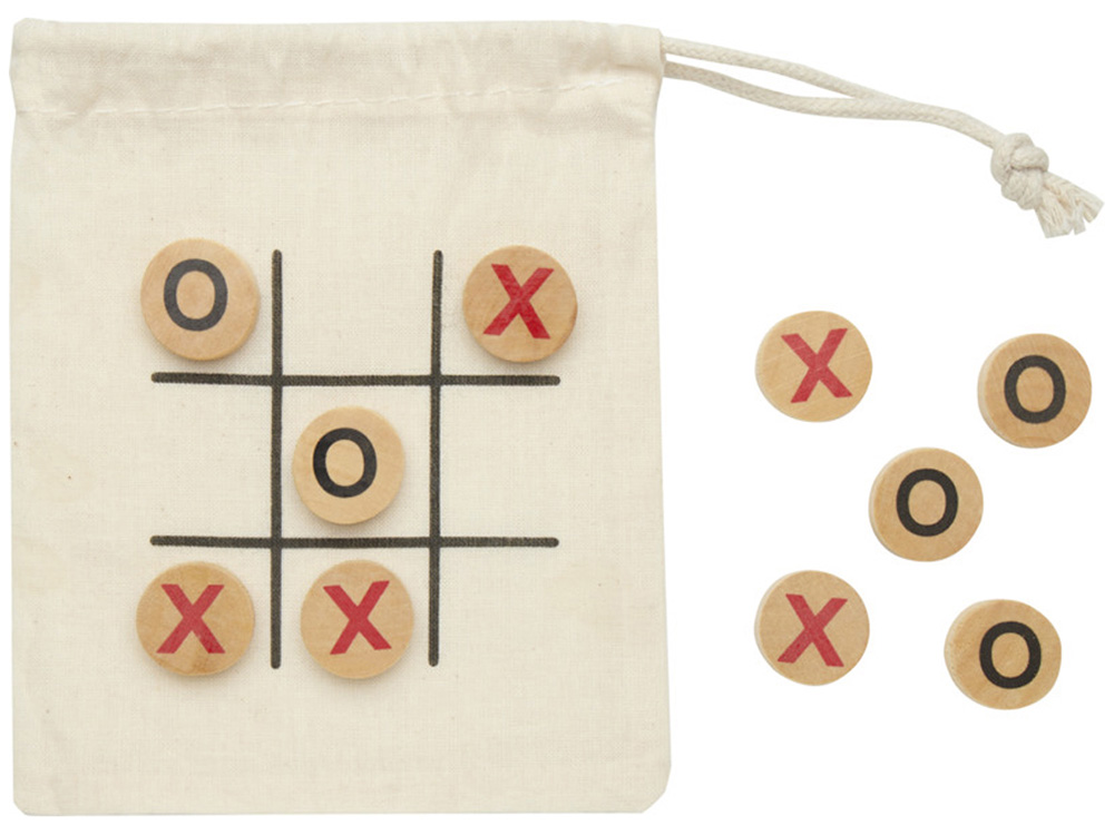 Деревянная игра в крестики-нолики в мешочке «Whorl» — изображение 2