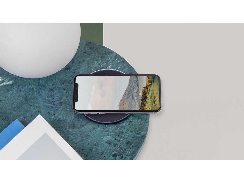 Беспроводное зарядное устройство «NEO Core Quick» c быстрой зарядкой с логотипом Rombica — изображение 5