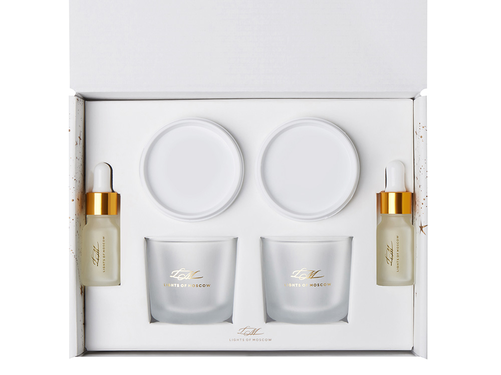 Набор для создания 2-х ароматических свечей: амбра и табак/маракуйя, сандал и пачули — изображение 3