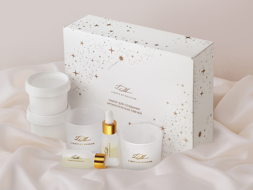 Набор для создания 2-х ароматических свечей: имбирный пряник, рождественская елка — изображение 2