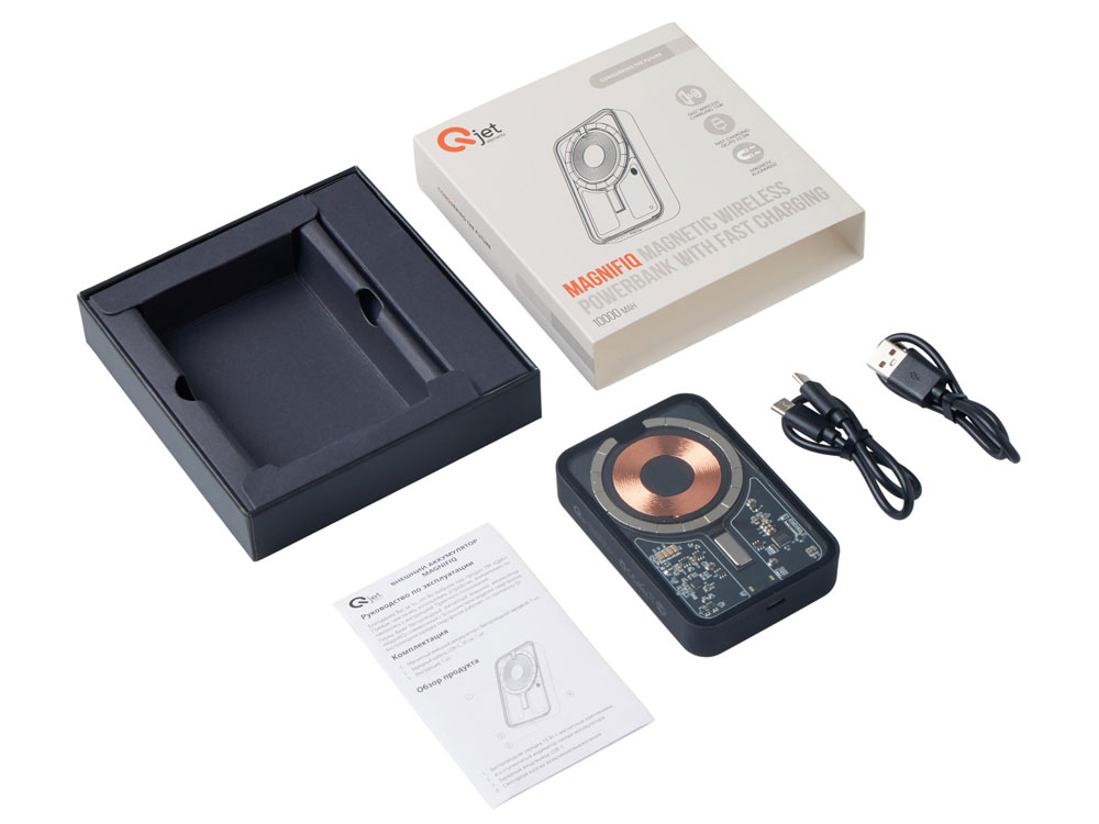 Беспроводной магнитный внешний аккумулятор с QCPD «MagnifIQ», 10000 мАч, 15 Вт — изображение 10