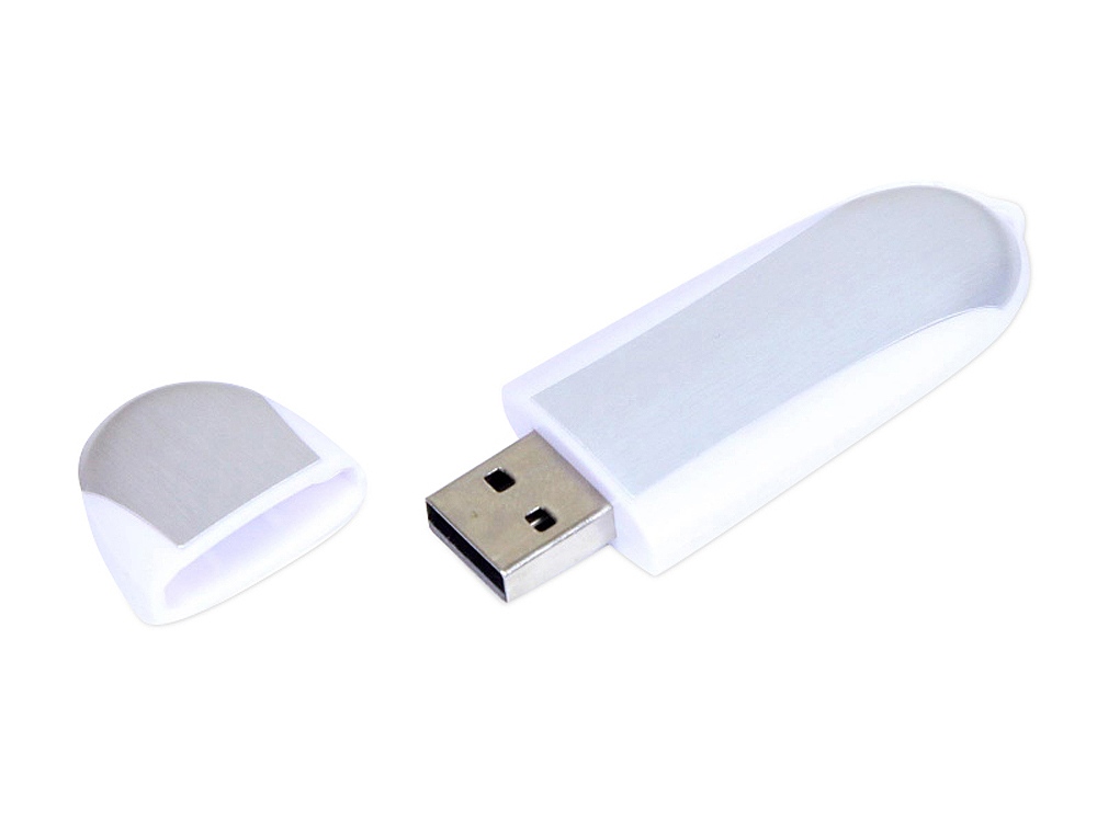 USB 2.0- флешка промо на 16 Гб овальной формы — изображение 2