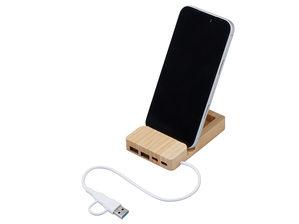 USB-хаб «Memo», 2*USB, 2*Type C — изображение 3
