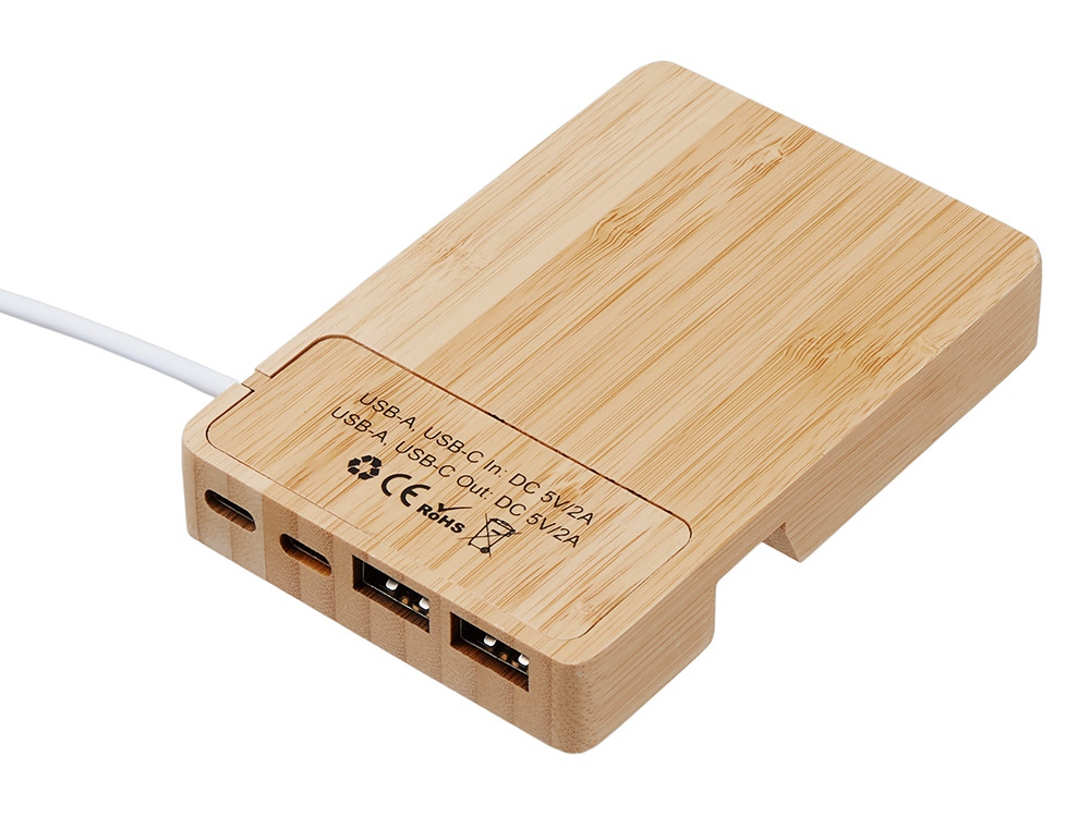 USB-хаб «Memo», 2*USB, 2*Type C — изображение 6