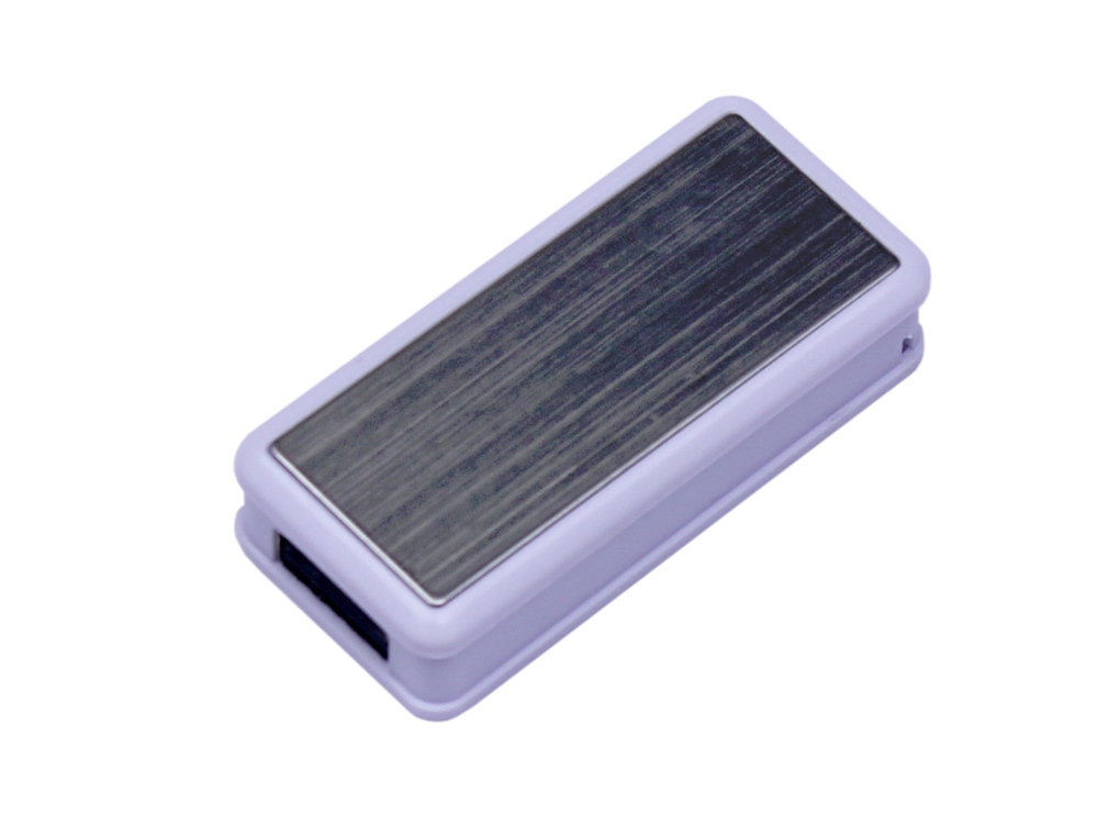 USB 3.0- флешка промо на 32 Гб прямоугольной формы, выдвижной механизм — изображение 2